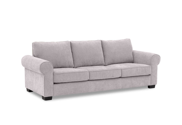 ALLI FABRIC 3 SEATER SOFA LIGHT GREY