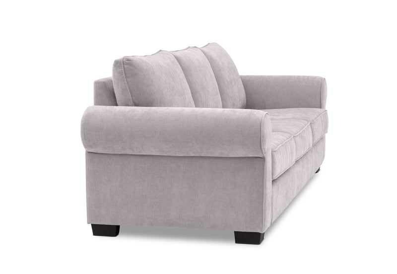 ALLI FABRIC 3 SEATER SOFA LIGHT GREY