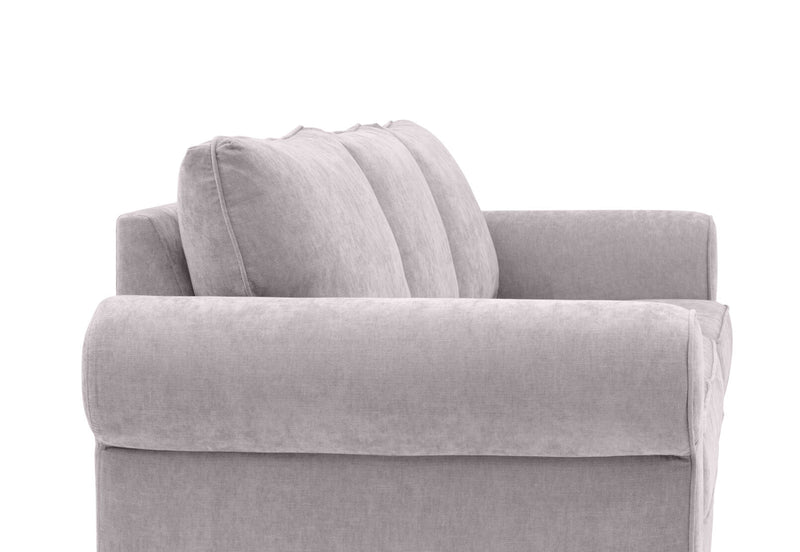 ALLI FABRIC 3 SEATER SOFA LIGHT GREY