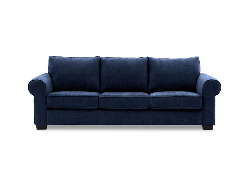 ALLI FABRIC 3 SEATER SOFA NAVY