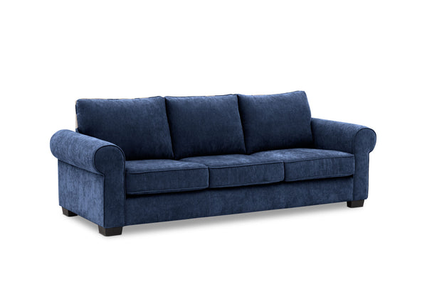 ALLI FABRIC 3 SEATER SOFA NAVY