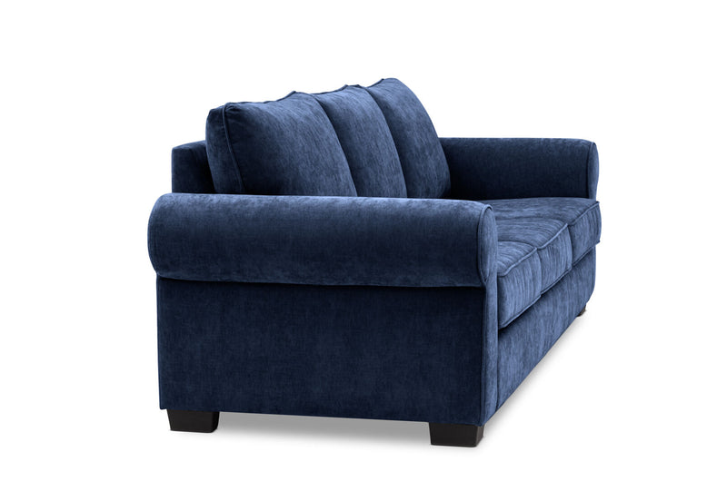 ALLI FABRIC 3 SEATER SOFA NAVY