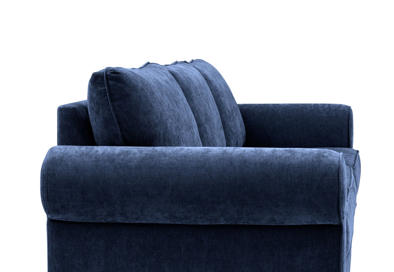 ALLI FABRIC 3 SEATER SOFA NAVY