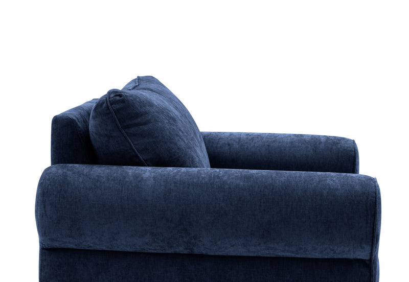 ALLI FABRIC ACCENT CHAIR NAVY