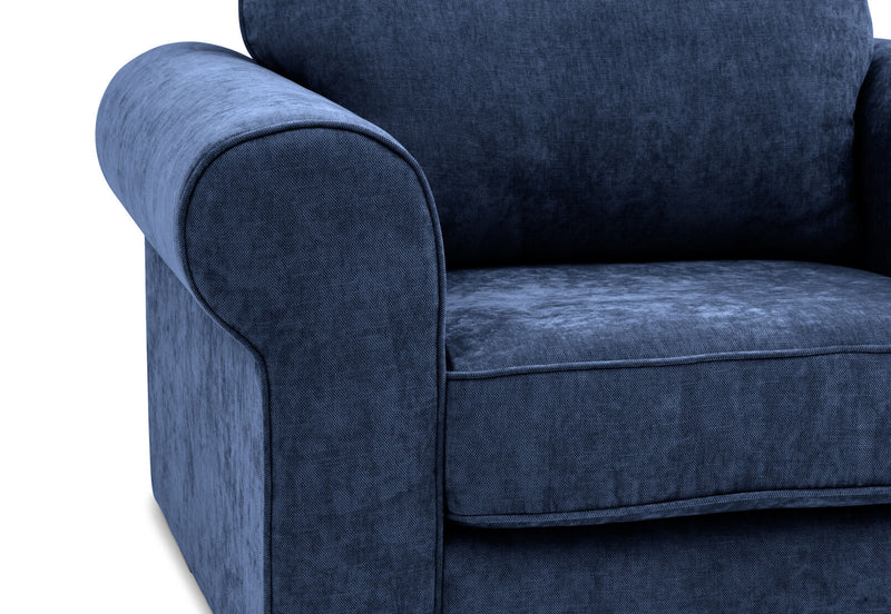 ALLI FABRIC ACCENT CHAIR NAVY