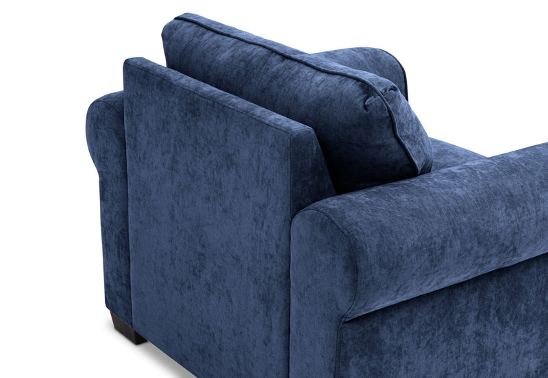 ALLI FABRIC ACCENT CHAIR NAVY