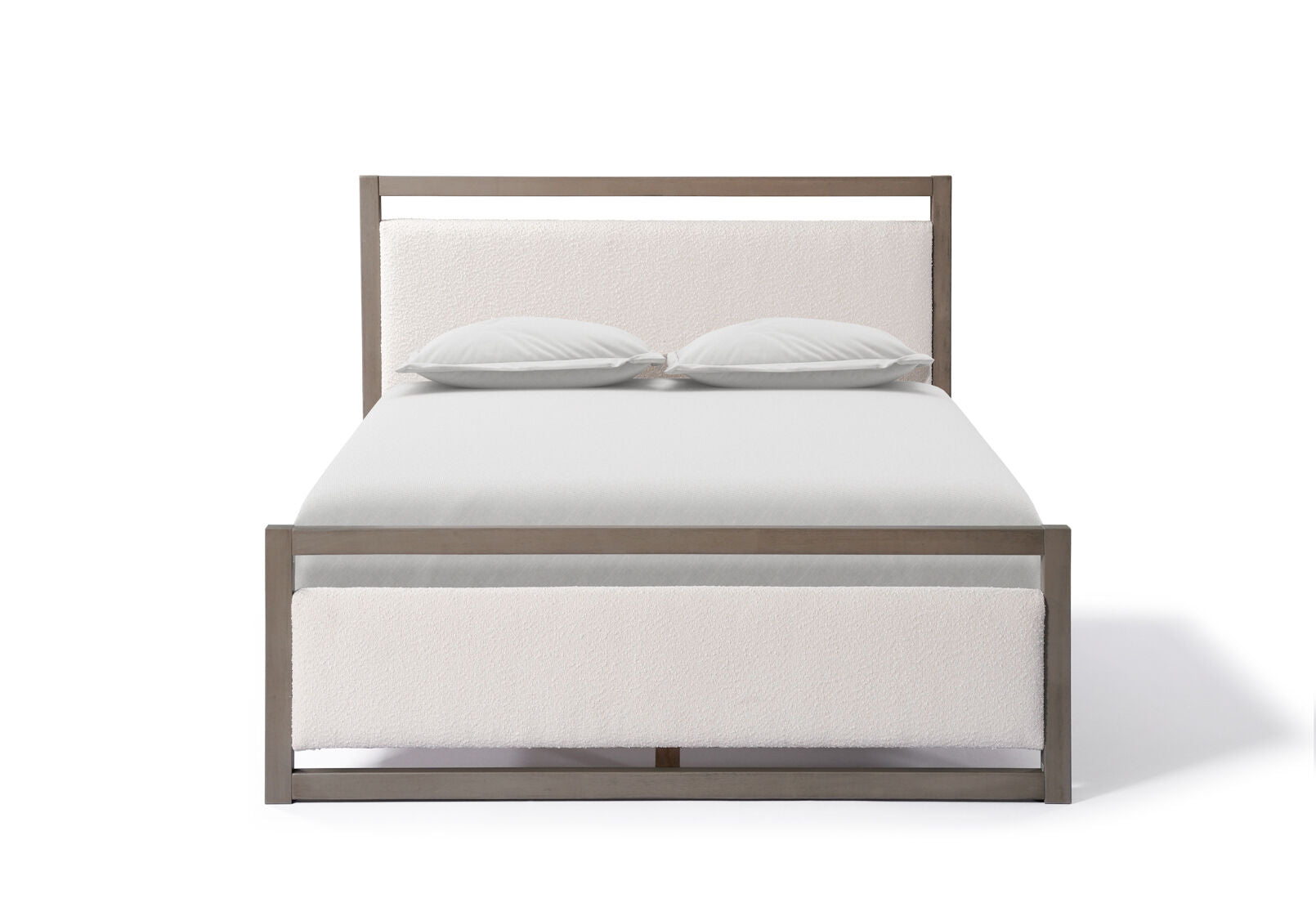POWELL QUEEN BED IVORY