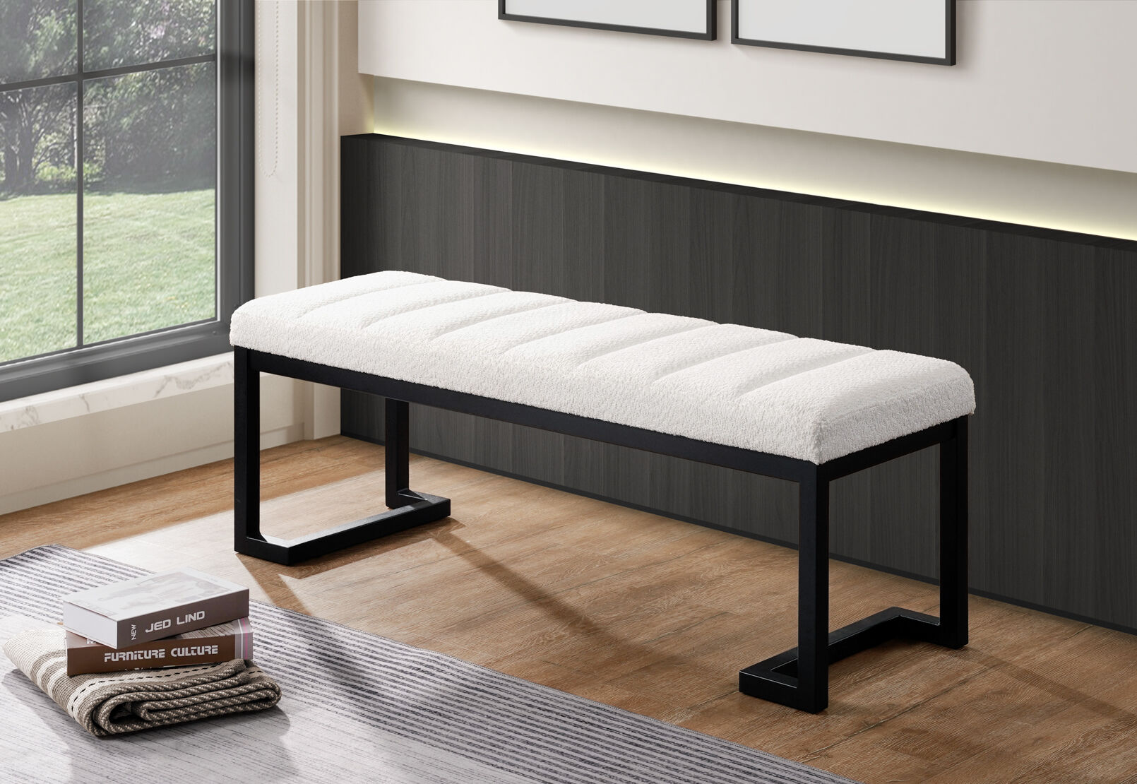 WALLACE BENCH WHITE