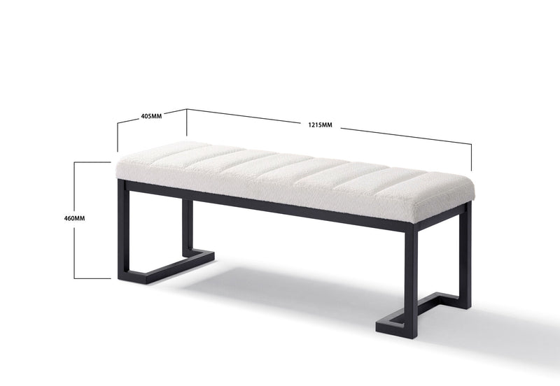 WALLACE BENCH WHITE