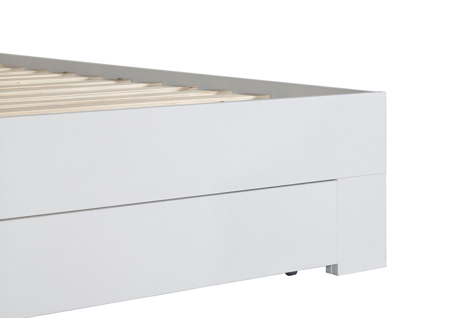 NIVA QUEEN BED DRAWER WHITE