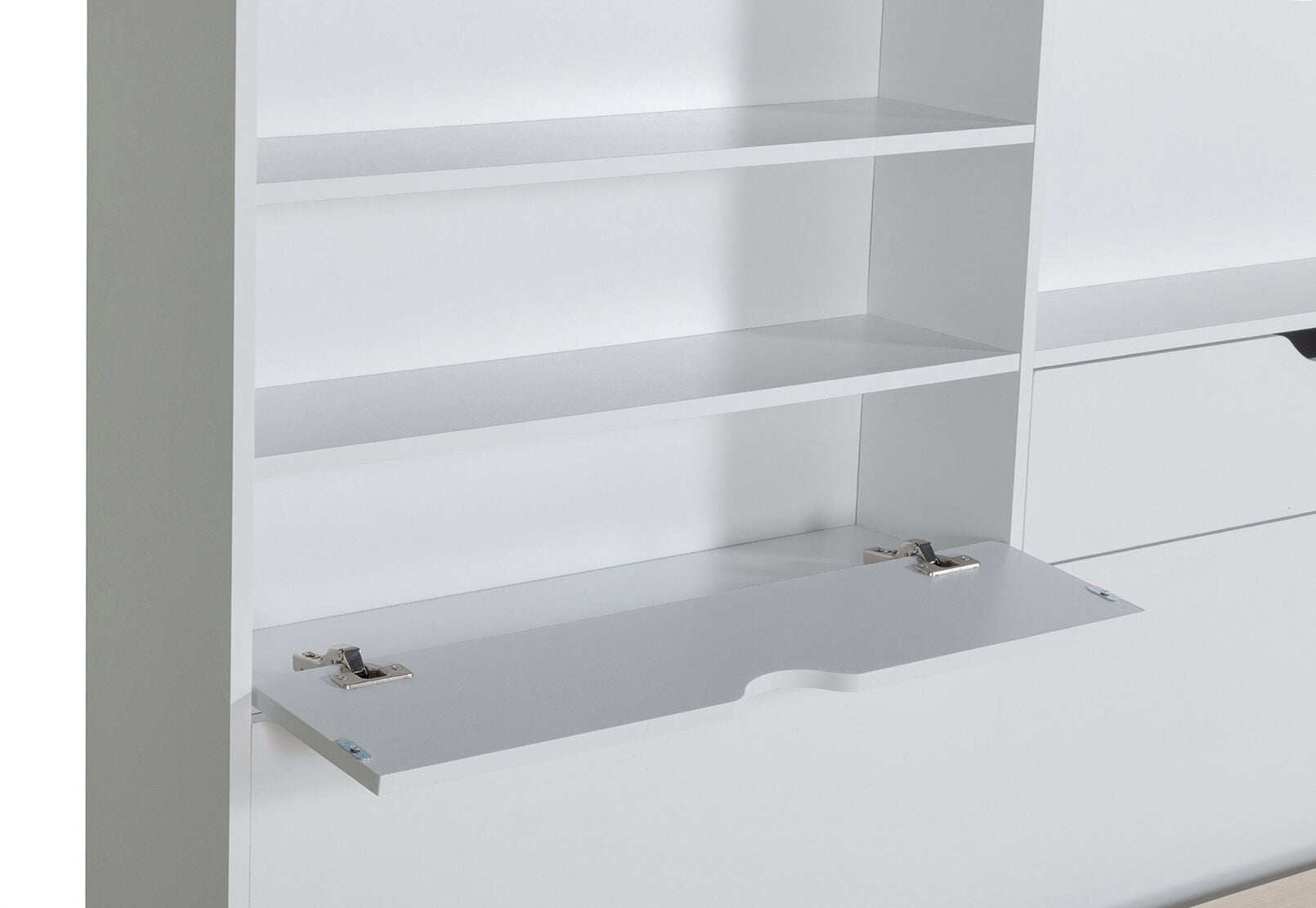 NIVA QUEEN BED DRAWER WHITE