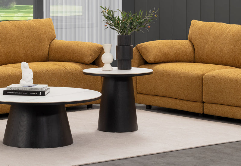 THANOS LAMP TABLE BLACK/MARBLE