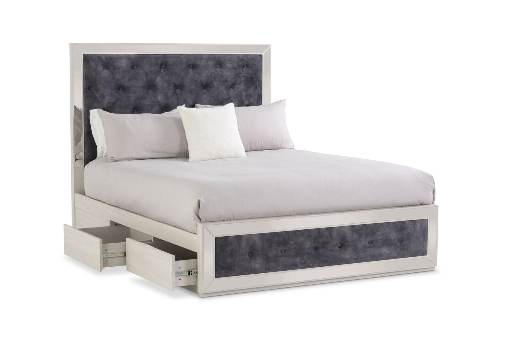 ISMENE QUEEN BED WHITE