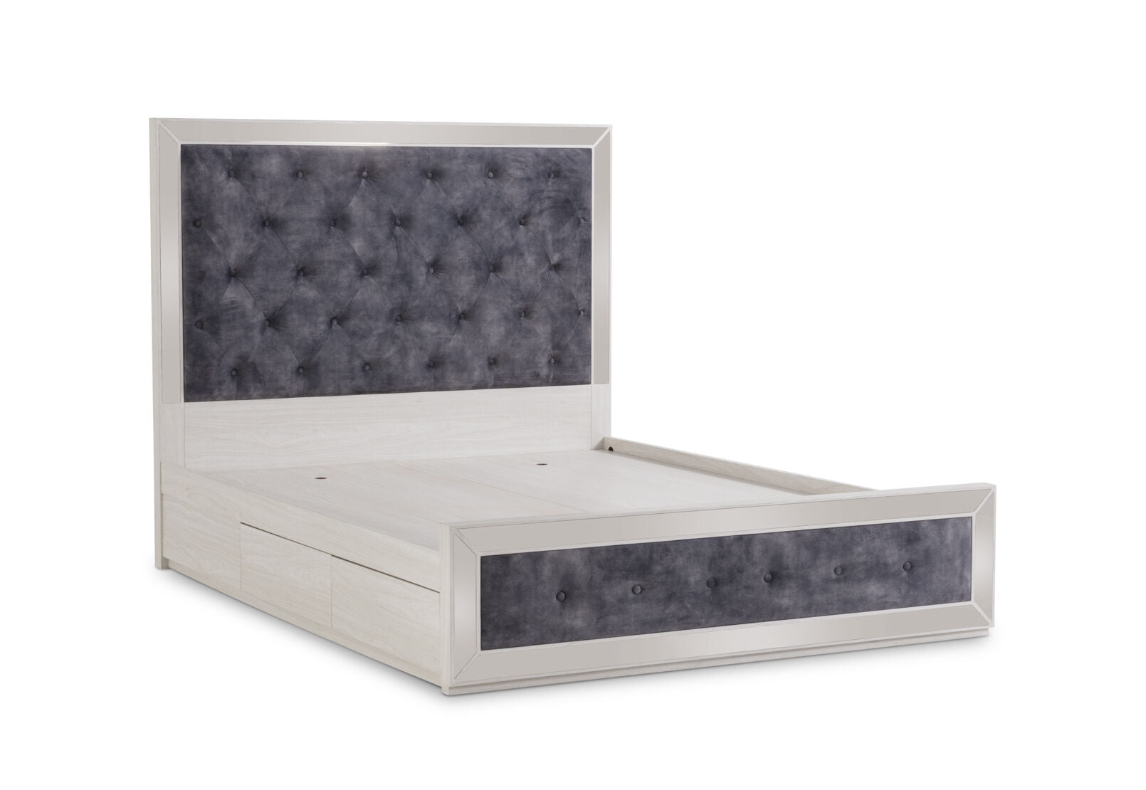 ISMENE QUEEN BED WHITE