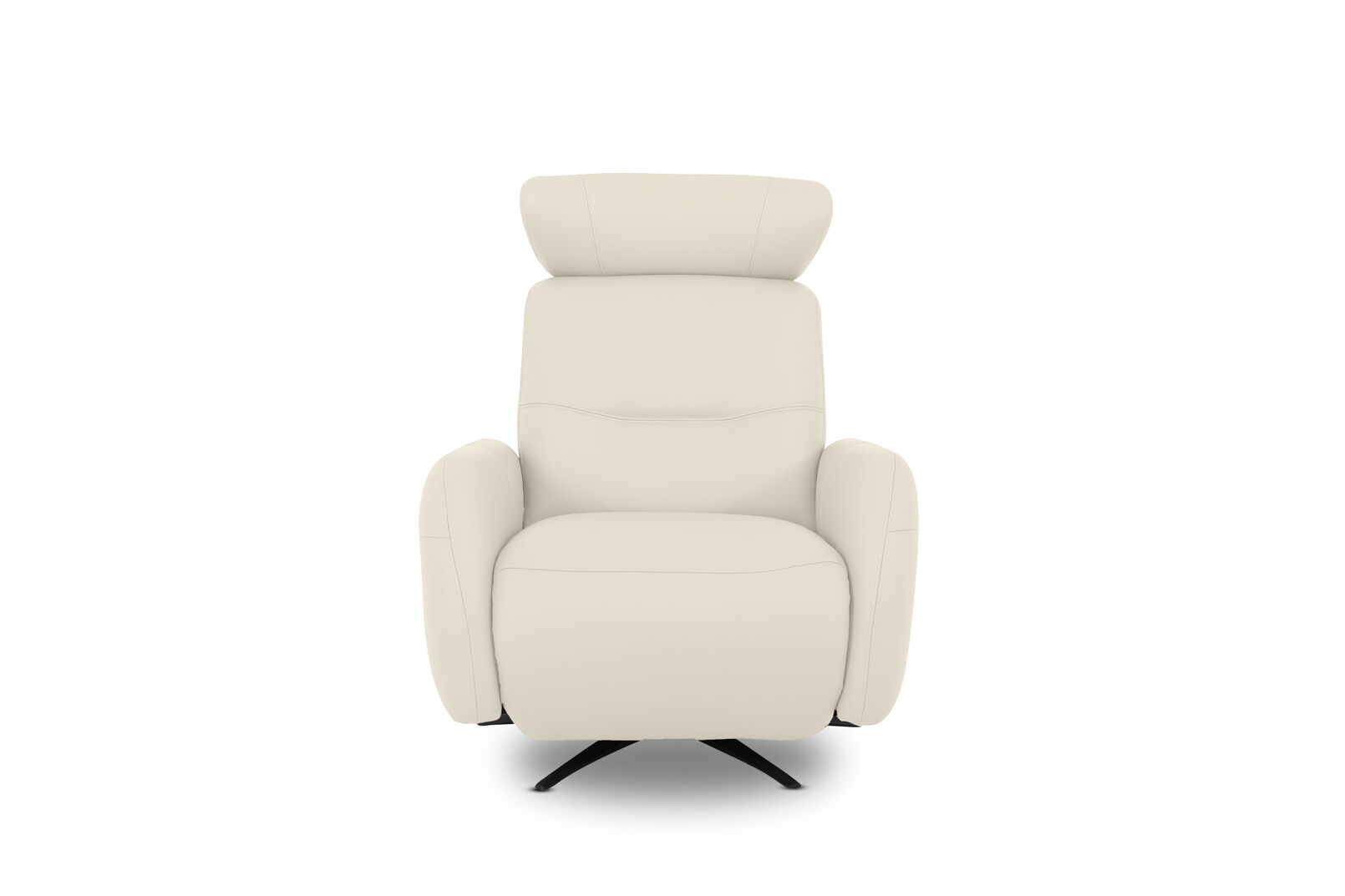 ALDRICH LEATHER SWIVEL ELECTRIC RECLINER FROST