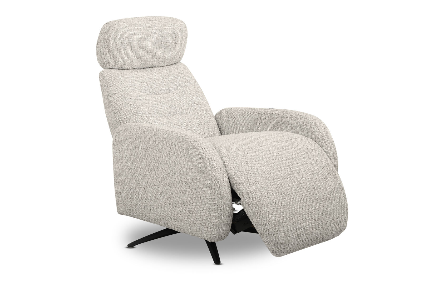 RAITT FABRIC SWIVEL MANUAL RECLINER IRON