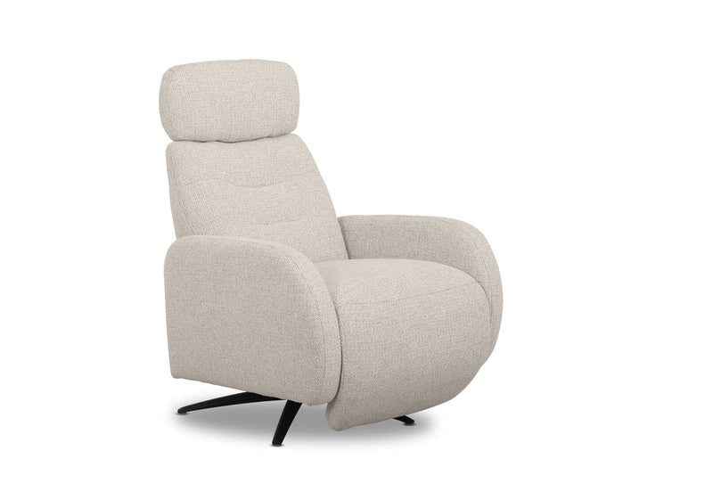 RAITT FABRIC SWIVEL MANUAL RECLINER SAND