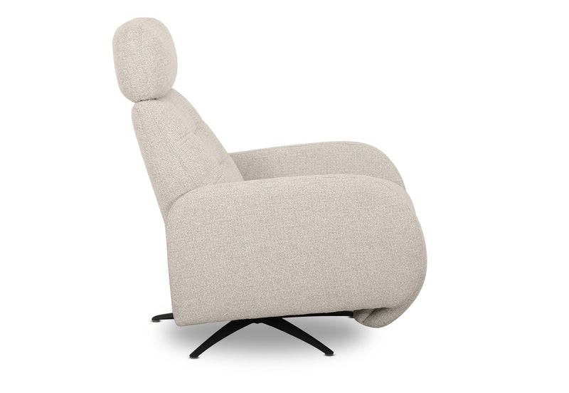 RAITT FABRIC SWIVEL MANUAL RECLINER SAND