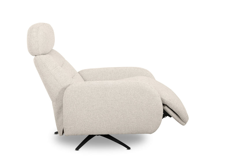 RAITT FABRIC SWIVEL MANUAL RECLINER SAND