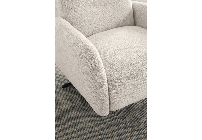 RAITT FABRIC SWIVEL MANUAL RECLINER SAND