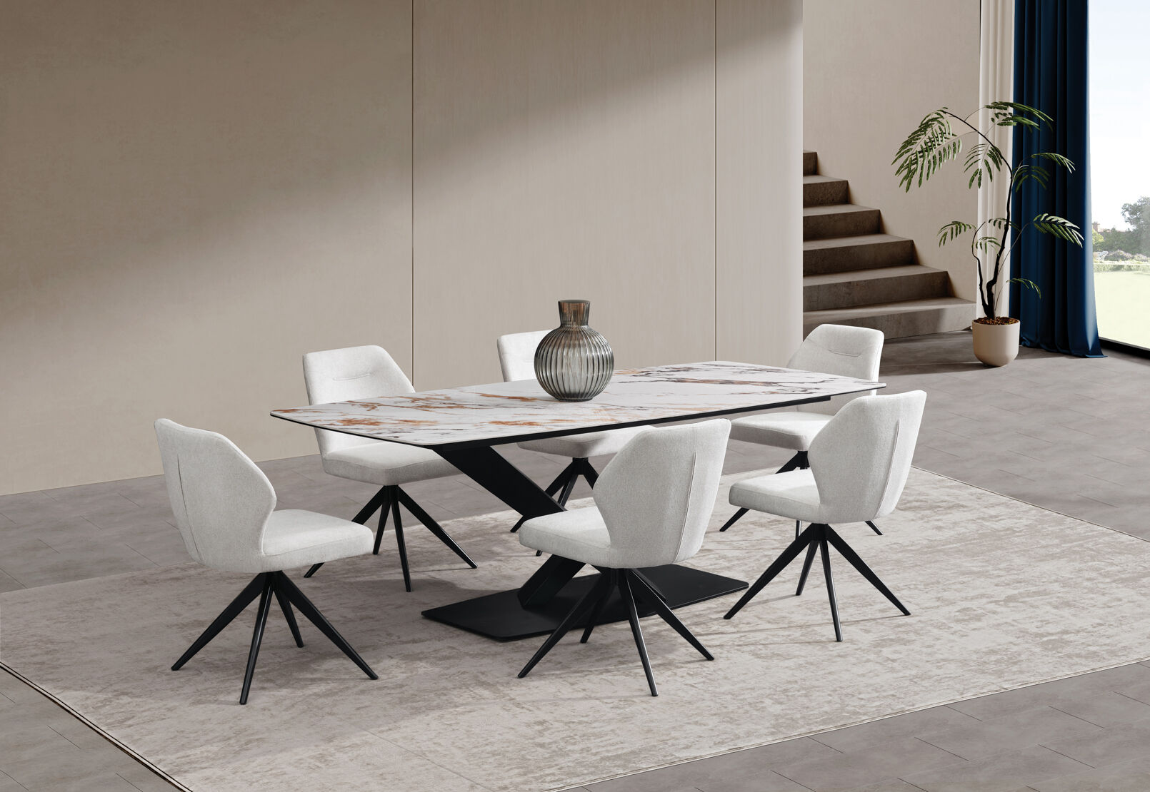 ALDRIC DINING CHAIR 	GREY