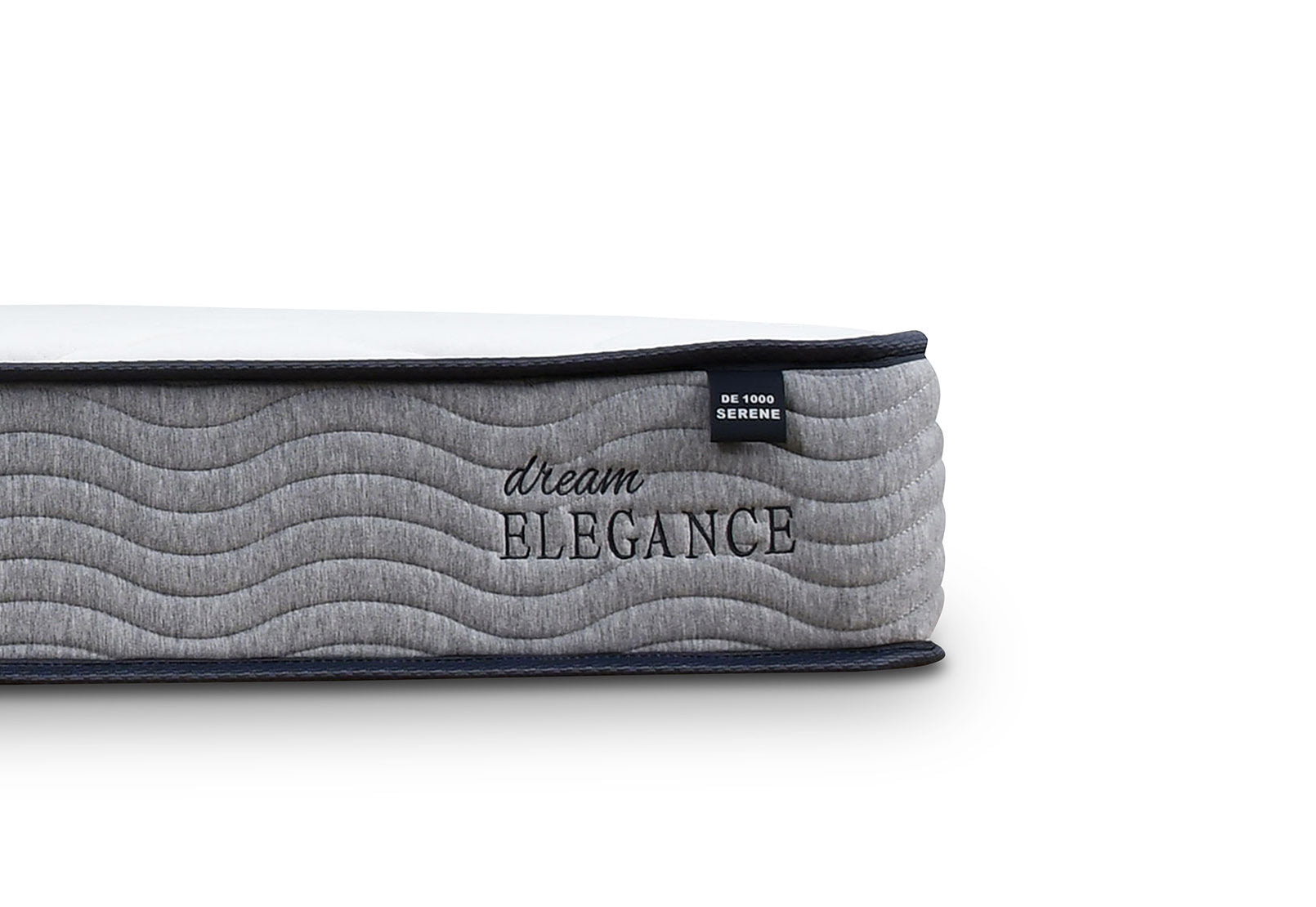 DREAM ELEGANCE 1000 SERENE SINGLE MATTRESS WHITE/GREY