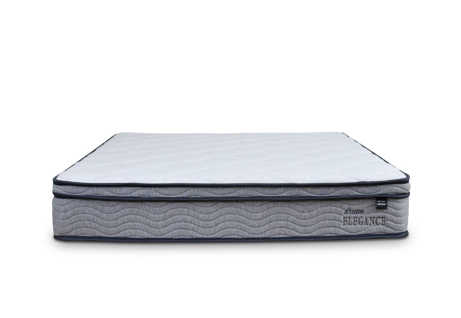 DREAM ELEGANCE 1500 SERENE QUEEN MATTRESS WHITE/GREY