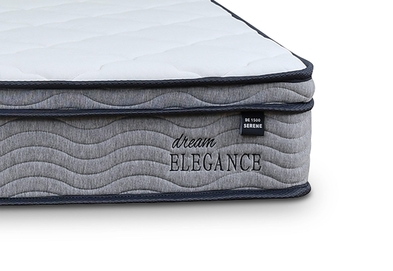 DREAM ELEGANCE 1500 SERENE QUEEN MATTRESS WHITE/GREY