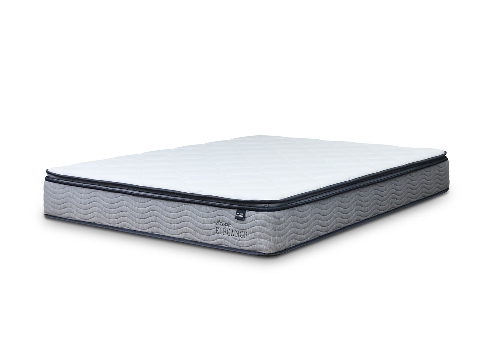 DREAM ELEGANCE 2500 SERENE QUEEN MATTRESS WHITE/GREY