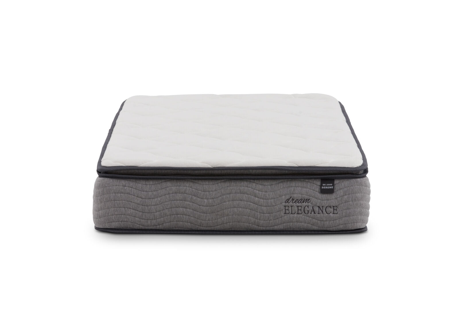 DREAM ELEGANCE 2500 SERENE SINGLE MATTRESS WHITE/GREY