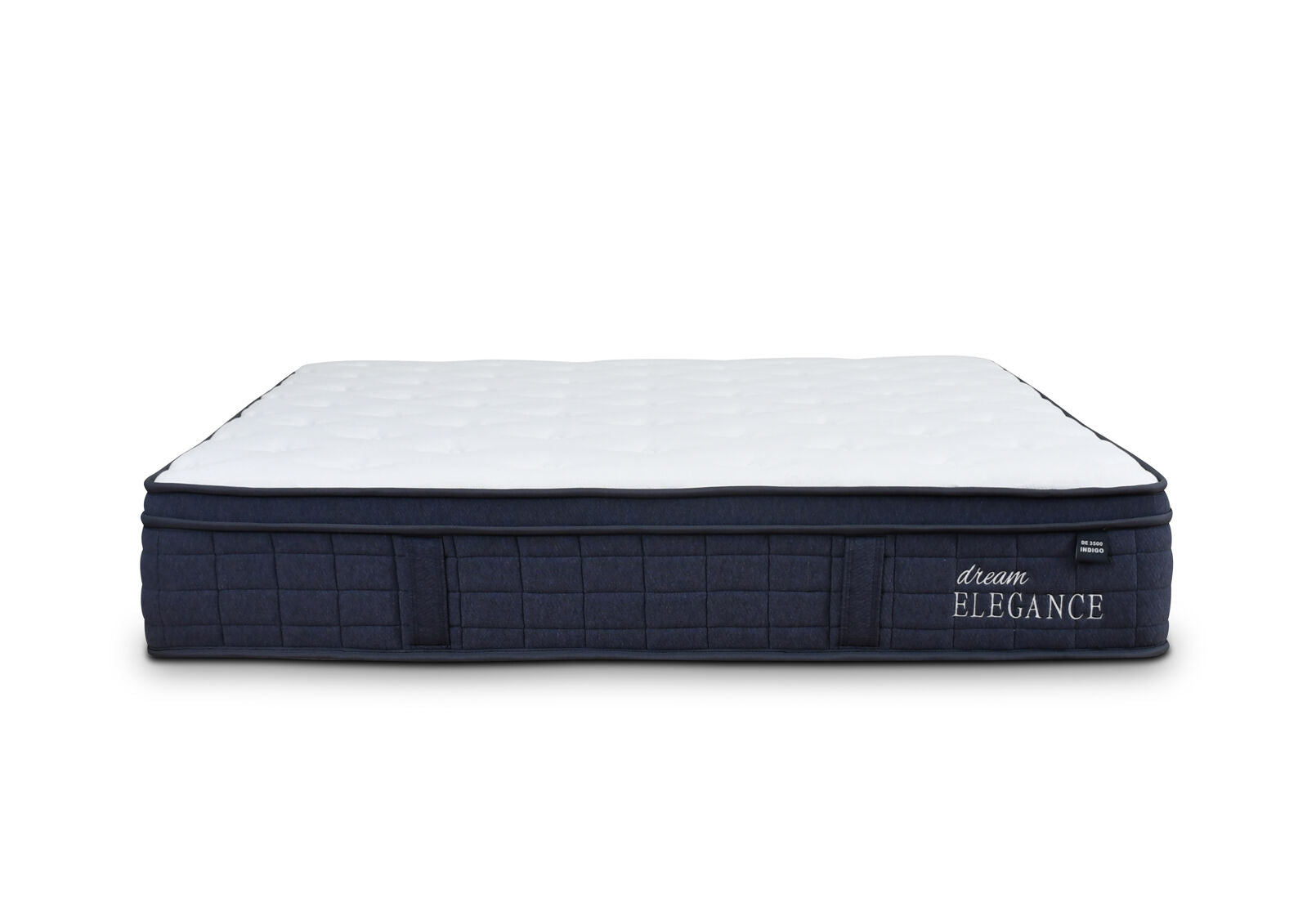 DREAM ELEGANCE 3500 INDIGO KING MATTRESS WHITE/BLUE