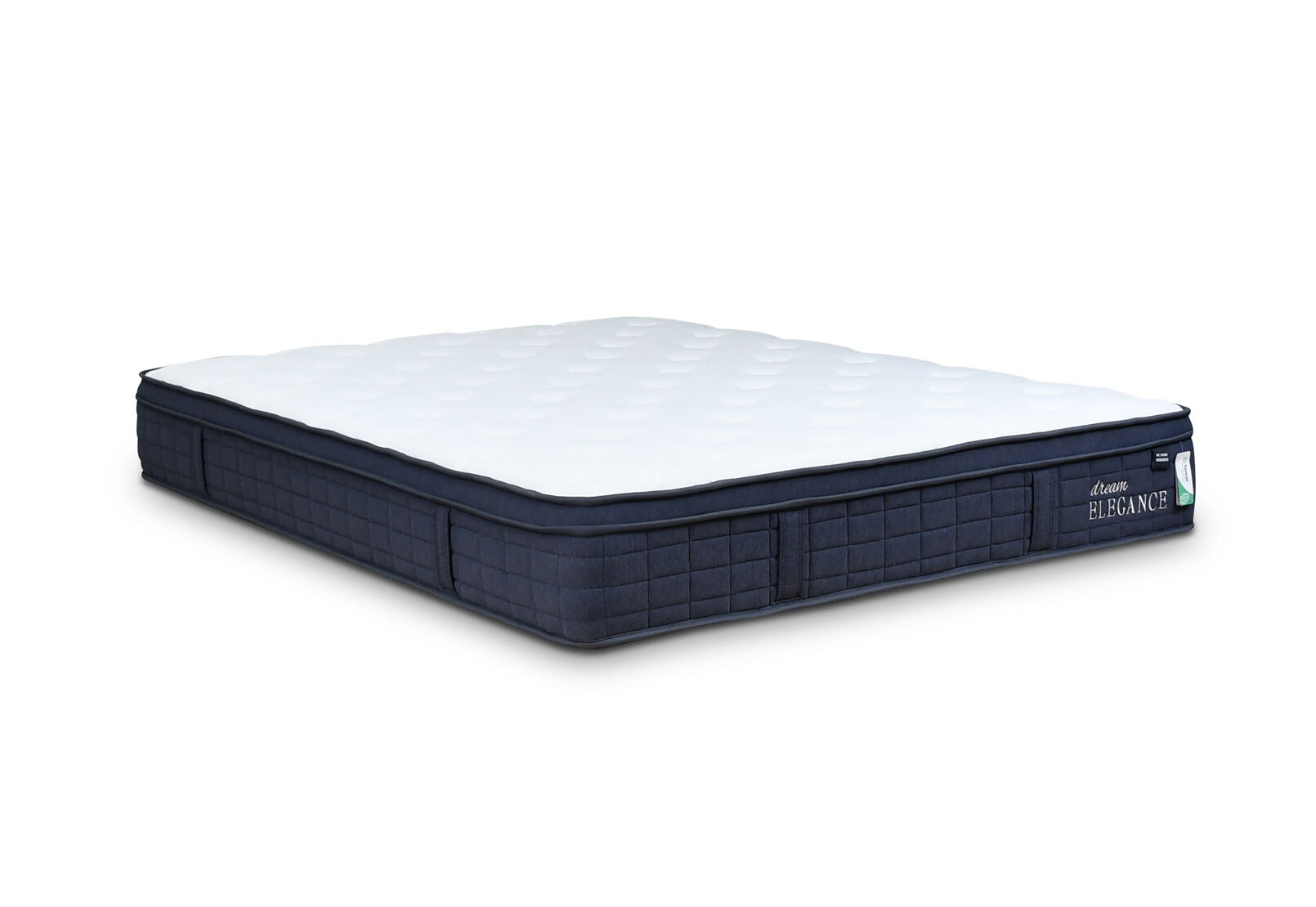 DREAM ELEGANCE 3500 INDIGO KING MATTRESS WHITE/BLUE