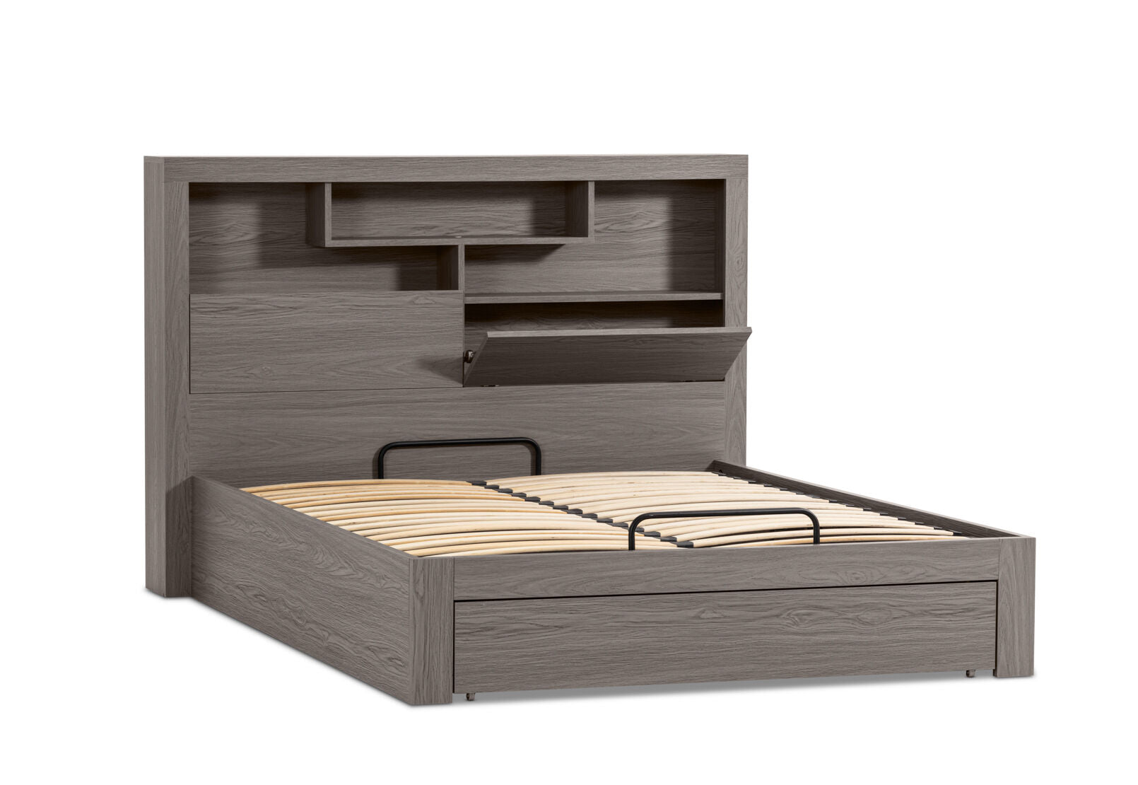 GEOVANA KING BED GREY