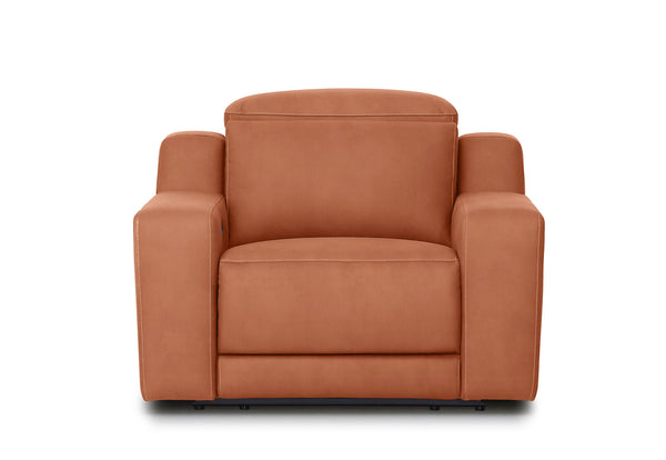 VANTRO FABRIC ELECTRIC RECLINER TANGERINE