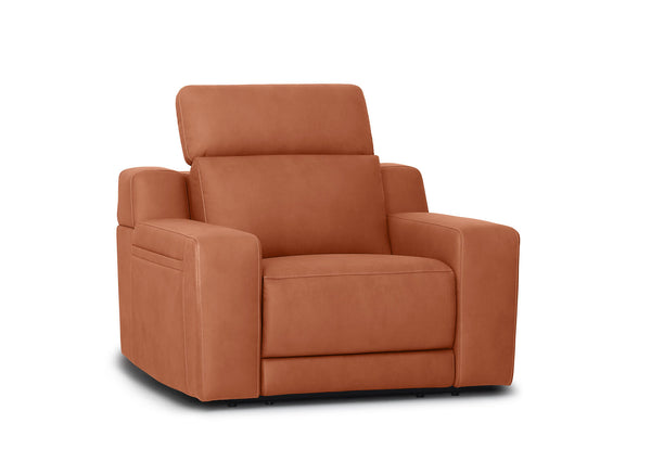 VANTRO FABRIC ELECTRIC RECLINER TANGERINE