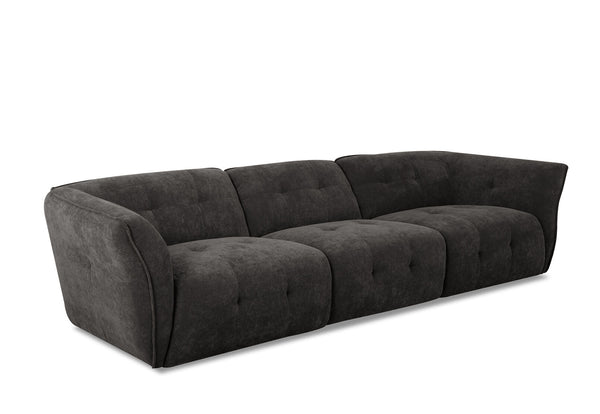 SINEAD FABRIC 3 SEATER SOFA CHARCOAL