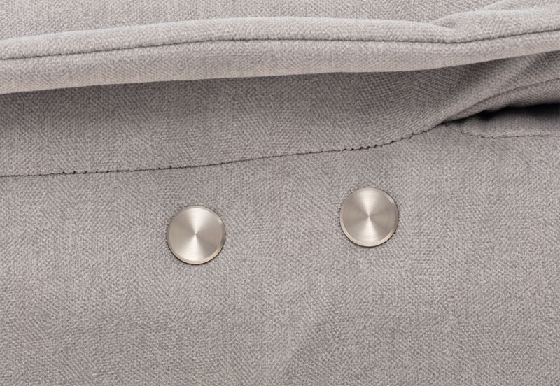 ALCINA FABRIC ARMLESS ELECTRIC RECLINER CHAIR LIGHT GREY