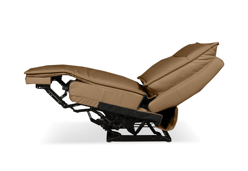 ALCINA LEATHER ARMLESS ELECTRIC RECLINER CHAIR MOCHA