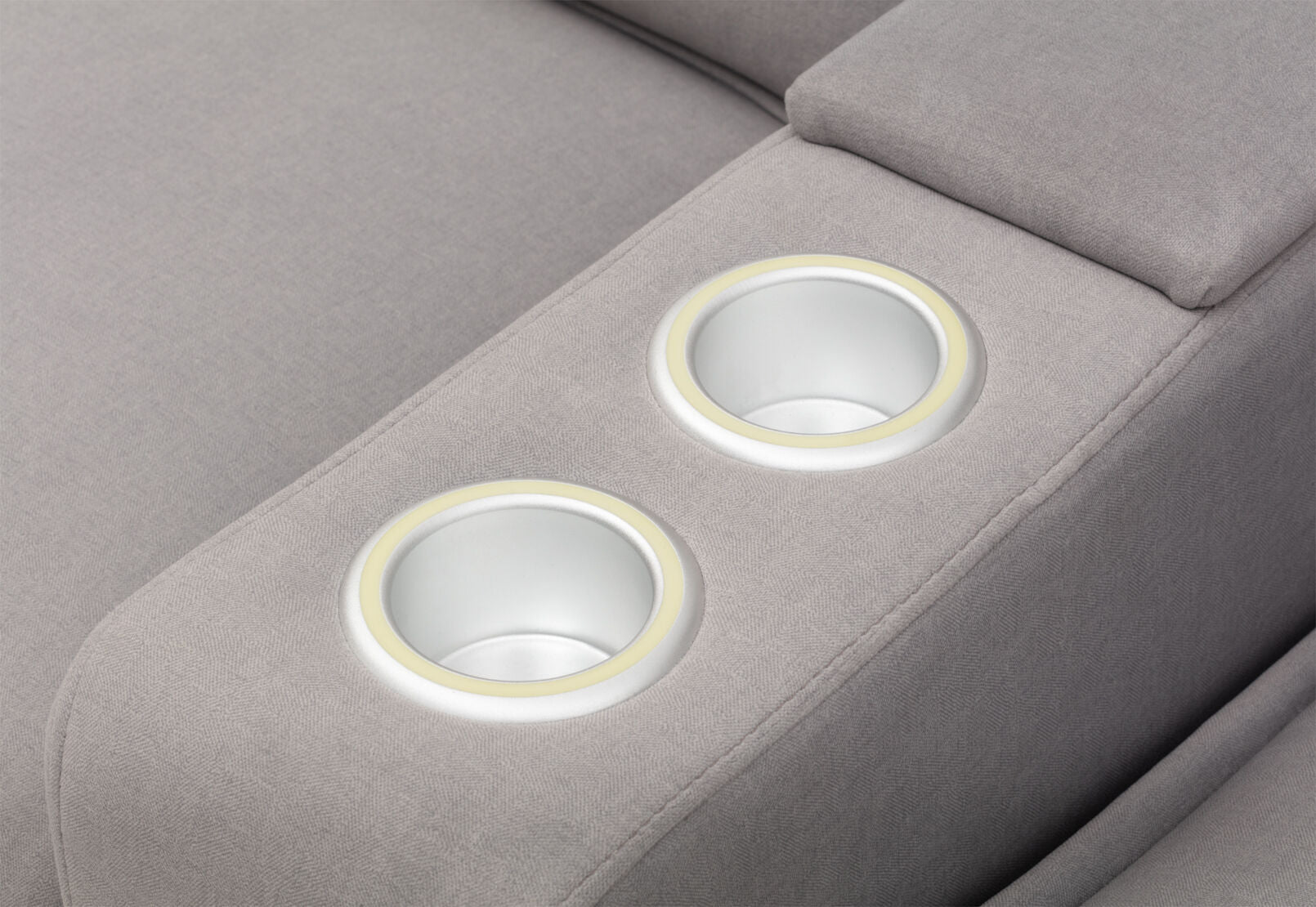 ALCINA FABRIC CONSOLE LIGHT GREY
