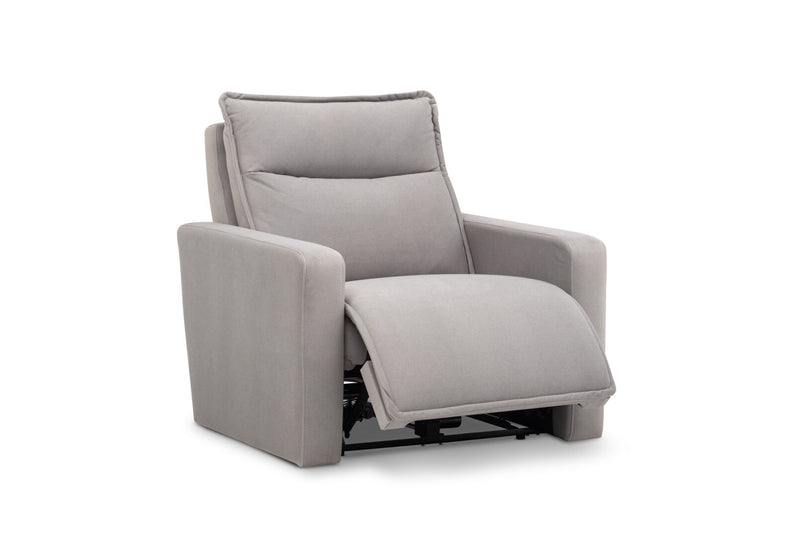 ALCINA FABRIC ELECTRIC RECLINER LIGHT GREY