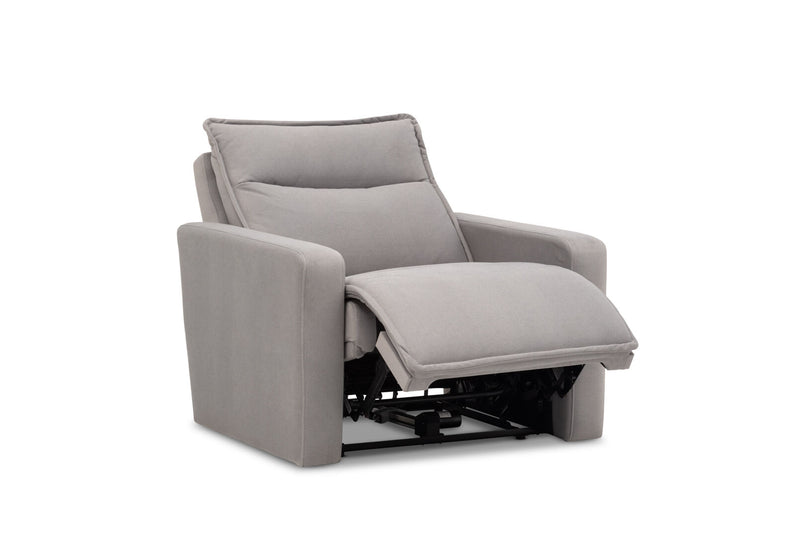 ALCINA FABRIC ELECTRIC RECLINER LIGHT GREY