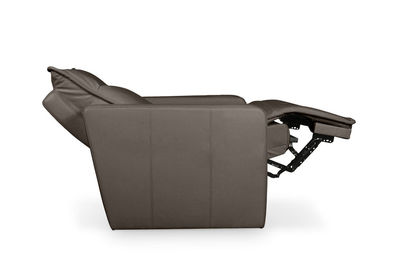 ALCINA LEATHER ELECTRIC RECLINER CHOCOLATE