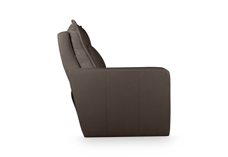 ALCINA LEATHER LHF ELECTRIC RECLINER ARM CHAIR CHOCOLATE