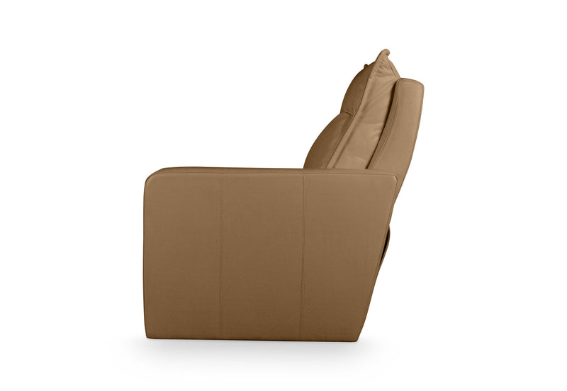 ALCINA LEATHER RHF ELECTRIC RECLINER ARM CHAIR MOCHA