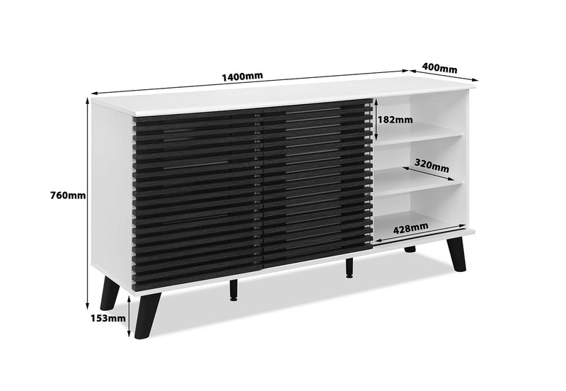 POPE BUFFET BLACK/WHITE