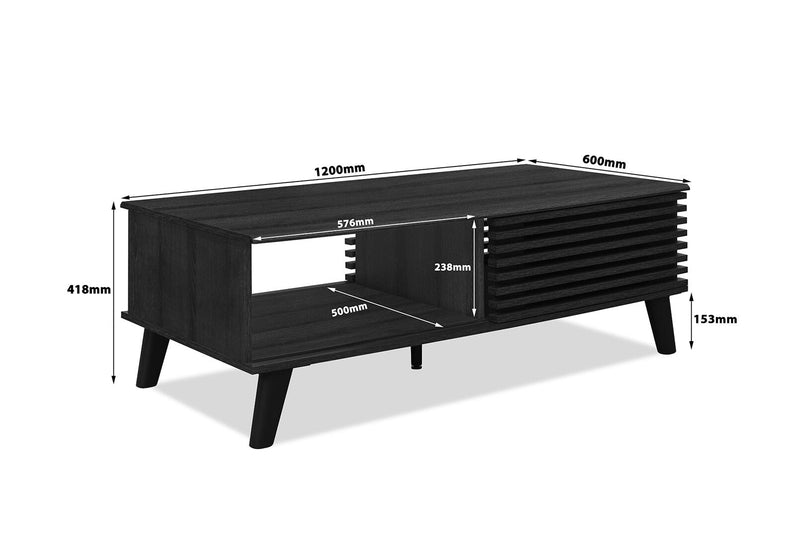 POPE COFFEE TABLE 	BLACK