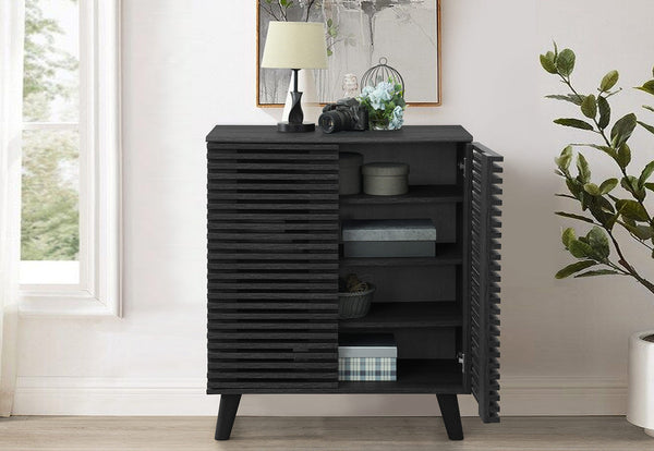 POPE 2 DOOR SMALL BUFFET BLACK