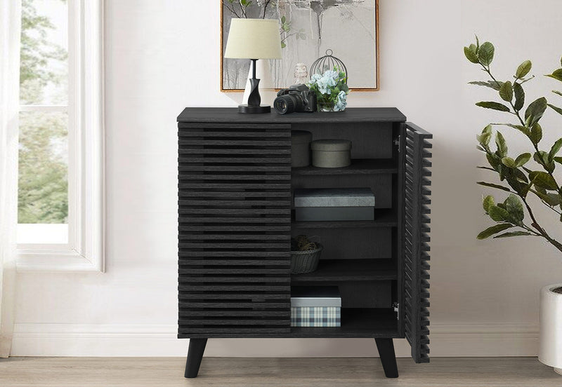 POPE 2 DOOR SMALL BUFFET BLACK