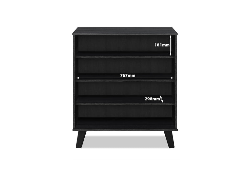 POPE 2 DOOR SMALL BUFFET BLACK