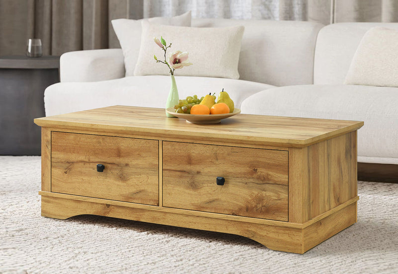 O'BRIEN 2 DRAWER COFFEE TABLE 	OAK